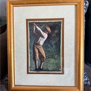 The Art of Golf "The Drive" by Glen Green Framed
